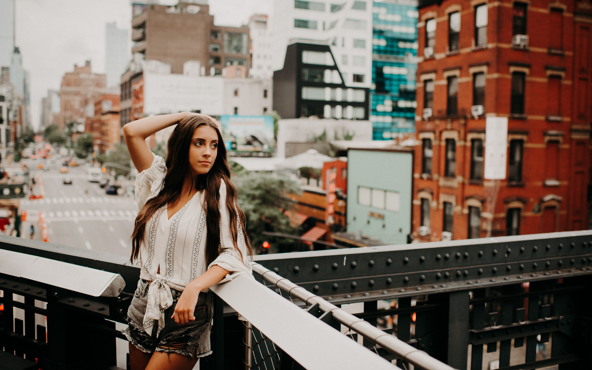 NYC High Line Senior portraits