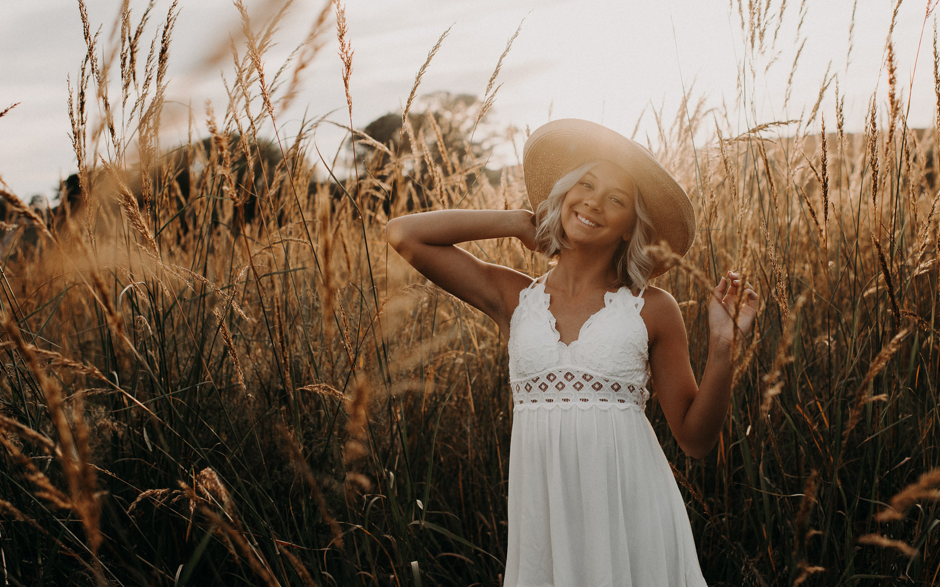 golden hour senior portraits